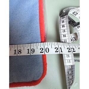 Surya Ackerly‎ NEW Set Of 2 Pillow Cover Blue & Orange Piping Wool Blend 20x20